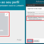 Adicionar foto linkedin