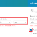 experiencia de trabalho