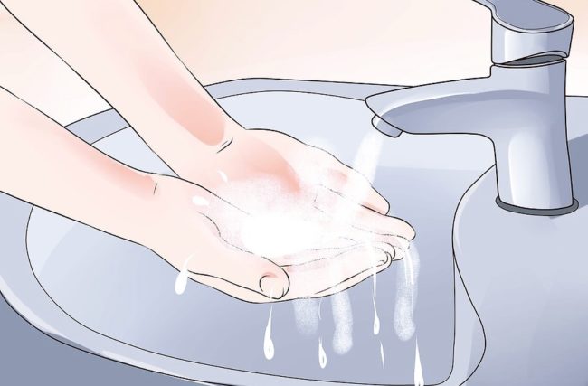 Técnica correta de higiene das mãos