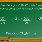 cálculo de gotejamento em horas
