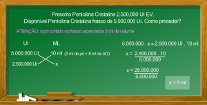 1 300x152 - Cálculo de Penicilina Cristalina na Enfermagem: Aprenda a Calcular