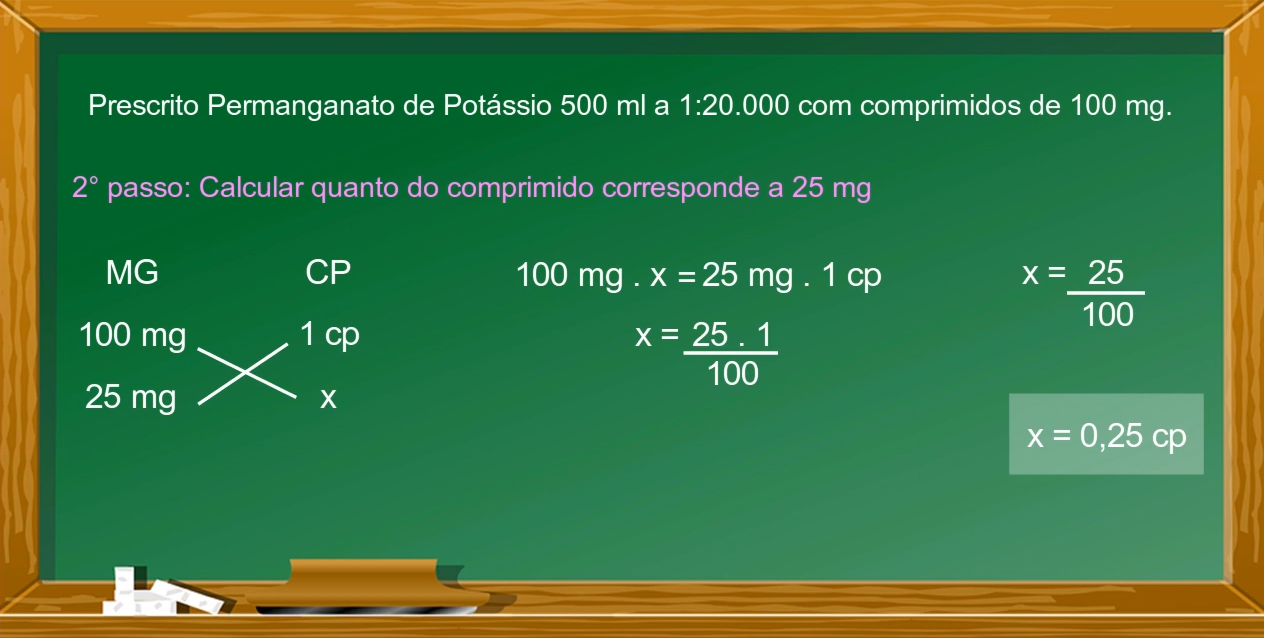 Quanto é 1 4 De Comprimido